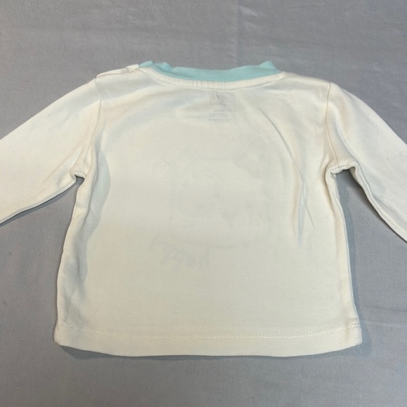 Ellen Degeneres NWOT Cream and Blue Pajama Set with Rabbit Graphic - Picture 5 of 7